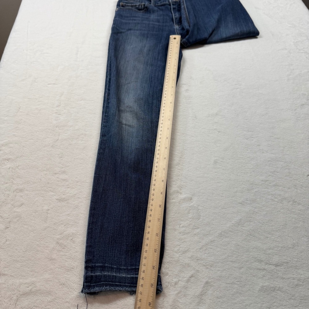 Lucky Brand‎ Ava Skinny Jeans Womens 2/26 Blue Good Raw Released Hem Mid Rise - Picture 10 of 12